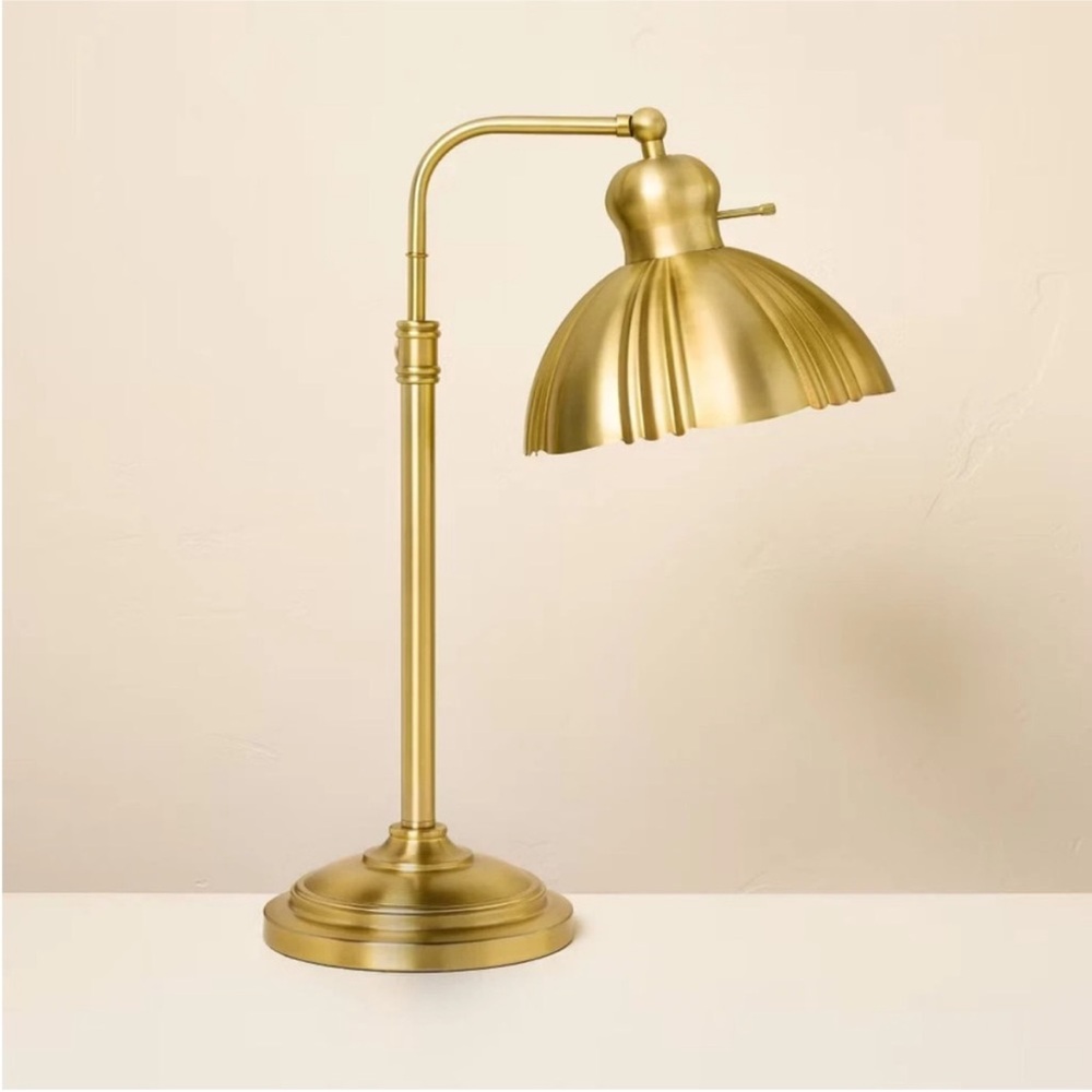 Hearth & Hand Fluted Gold Table Lamp - Picture 2 of 9